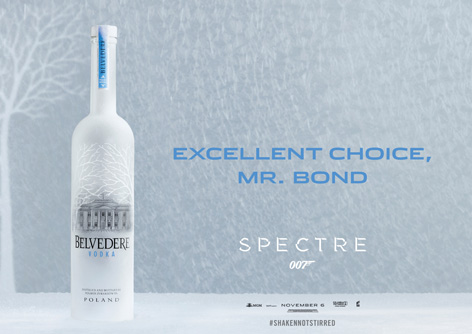Belvedere vodka excellent choice