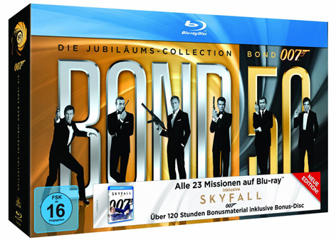 Bond 50 on Blu-Ray including SkyFall Germany