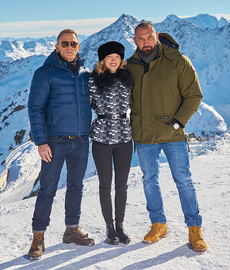 daniel craig lea seydoux dave batista solden