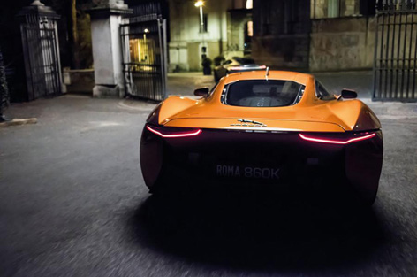 SPECTRE Jaguar C-X75 Rome chase scene hinx dave bautista 1