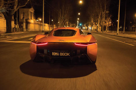 SPECTRE Jaguar C-X75 Rome chase scene hinx dave bautista 5