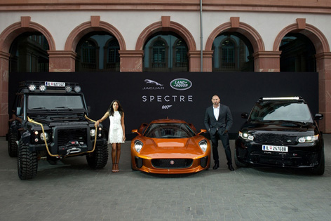 spectre dave bautista jaguar naomie harris land rover