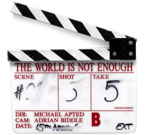 TWINE clapperboard james bond 1999