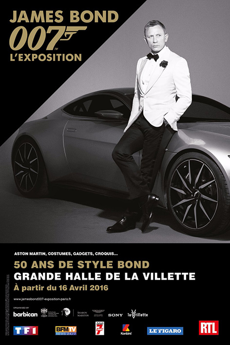 James Bond Daniel Craig Aston Martin DB10 Paris Designing 007 poster