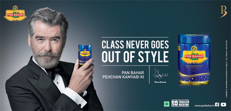 pierce brosnan pan bahar masala ad