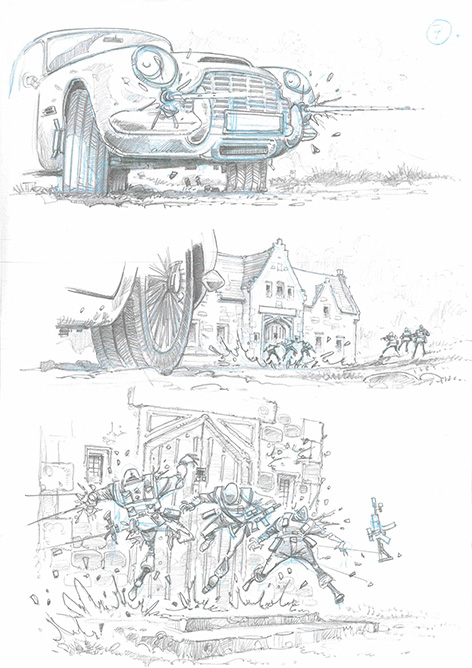 SkyFall Aston Martin Lodge storyboard