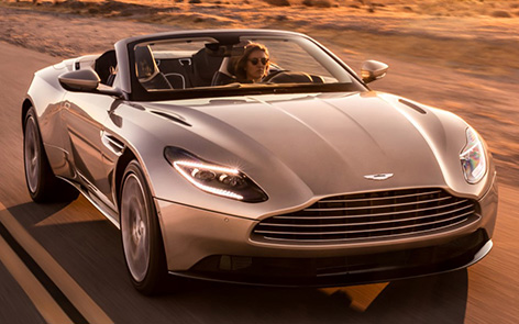 Aston Martin DB11 Volante front action
