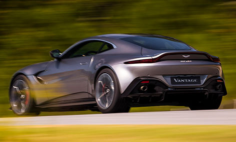 aston martin vantage back