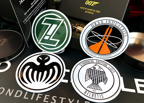 james bond villain coasters