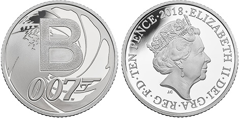 james bond coin silver 10p limited edition royal mint uk