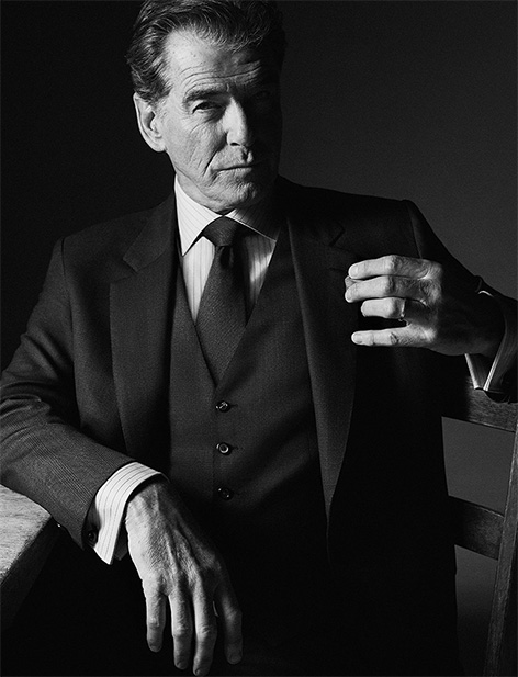Pierce Brosnan Brioni 2018 suit shirt 3