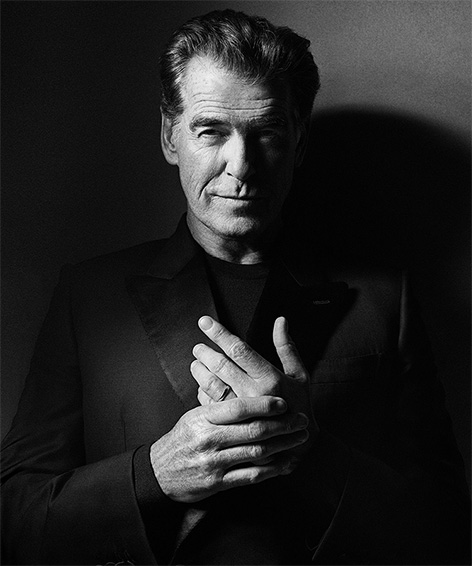 Pierce Brosnan Brioni 2018 suit shirt