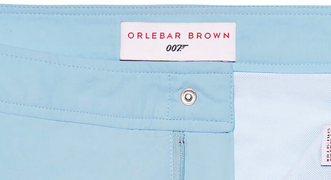 Orlebar Brown Setter SkyFall 007 tag