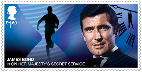 George Lazenby OHMSS stamp Royal Mail James Bond