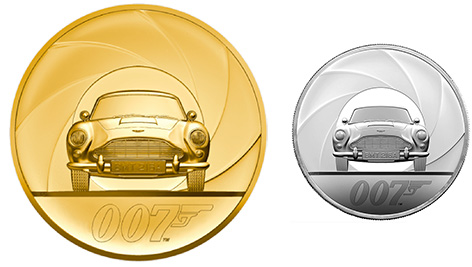 gold and silver 007 special issue coin royal mint