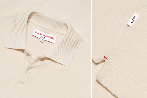 Orlebar Brown Dr No toweling polo dr no 007 logo label