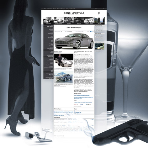 The new Bond Lifestyle website