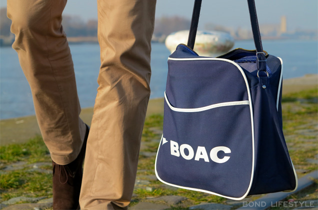 photo © Bond Lifestyle (photographer Jeremy Lang) Navy BOAC flight bag