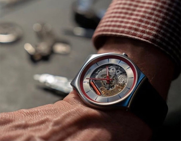 photo © Swatch Promotional shot of the Swatch Q watch (not a screenshot from the film)