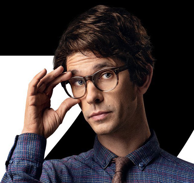 photo © Danjaq LLC, MGM, United Artists Q (Ben Whishaw) wears Moscot Mensch eyeglasses on this character poster for No Time To Die