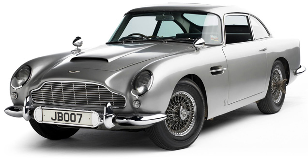 photo © RM Auctions One of the original Aston Martin DB5 James Bond cars