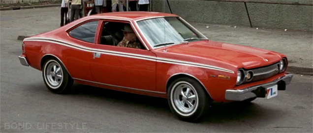 photo © United Artists, Danjaq LLC The AMC Hornet hatchback in action in The Man With The Golden Gun