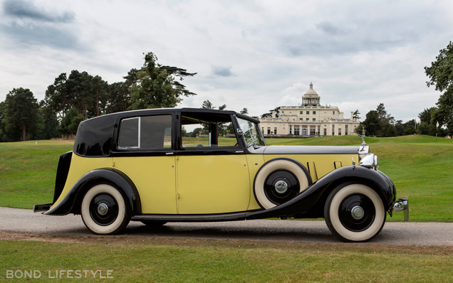 photo © Stoke Park The Rolls-Royce Phantom III that was used in the movie Goldfinger back at Stoke Park during the Bond 50th Anniversary celebrations in 2012