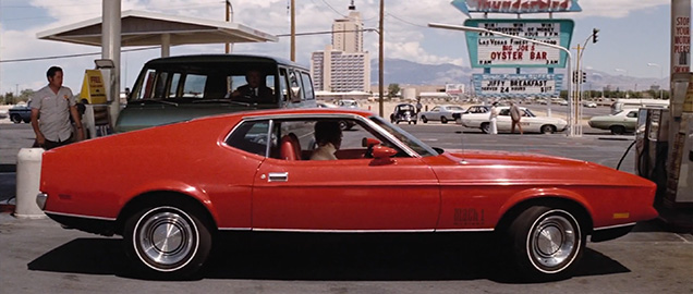 photo © United Artists, Danjaq LLC Ford Mustang Mach 1 in the movie Diamonds Are Forever