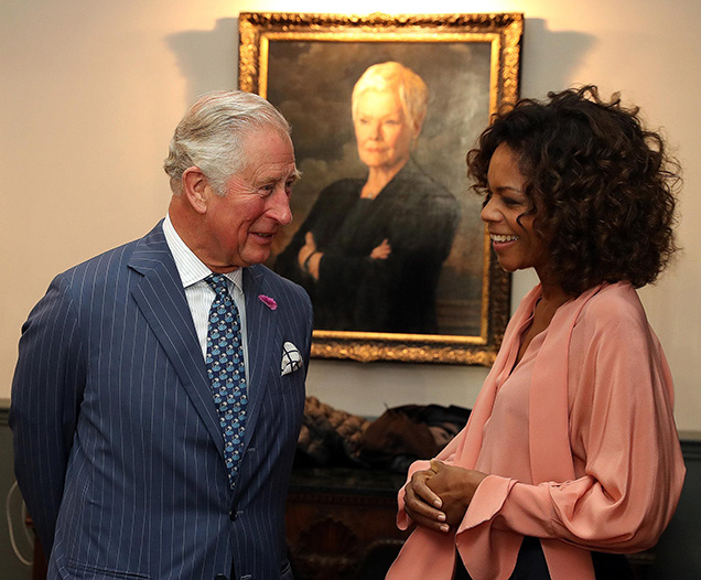 Photo © Chris Jackson / Getty Naomie Harris wore the blouse during the visit of Prince Charles to the Pinewood Studios set in June 2019
