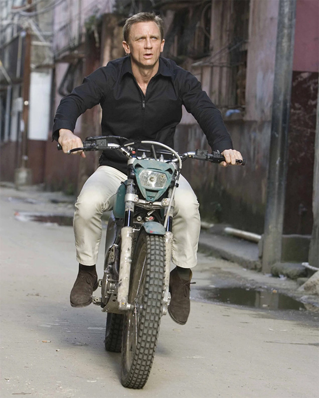 photo © Danjaq LLC, MGM Daniel Craig as James Bond wears Church Ryder III chukka boots in Quantum of Solace.