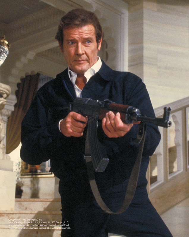 photo © Danjaq LLC, MGM, United Artists Roger Moore as James Bond in Octopussy