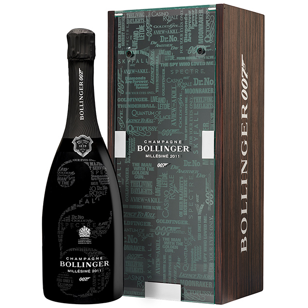 photo © Champagne Bollinger Bollinger 007 Limited Edition Millésimé 2011 celebrates 25 Bond films
