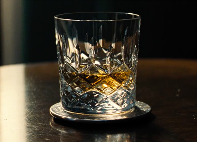 photo © Danjaq LLC, MGM, United Artists The Royal Doulton Highclere Tumbler can clearly be seen in several close-up shots in No Time To Die.