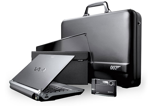photo © Sony Sony's VGNTX007C Limited Edition Spy Gear with laptop, camera and case