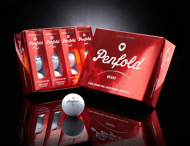 Collector's set of Penfold Heart Golf Balls made to celebrate the Ian Fleming Centenary in 2008