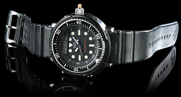 photo © Prop Store The Seiko H558-5000 used in A View To A Kill, as auctioned by Prop Store in 2017