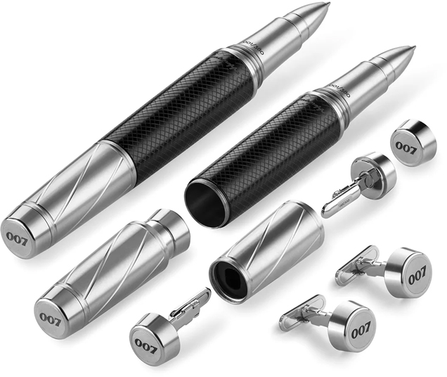 photo © Montegrappa Montegrappa James Bond 007 Spymaster Duo Rollerball Pen