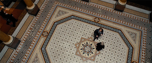 photo © MGM, Danjaq M and Tanner in the Reform Club in Quantum of Solace.