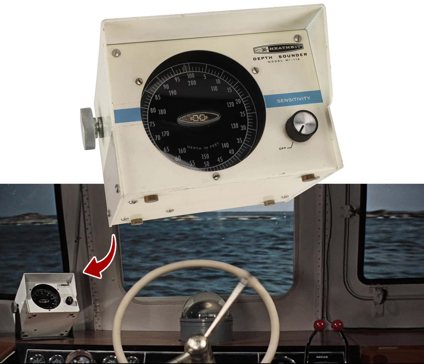 Heathkit Depth Sounder MI-11A James Bond Largo Thunderball