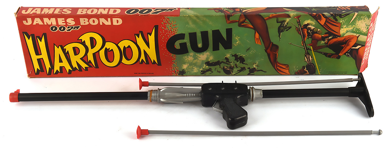 harpoon gun james bond 007 toy vintage
